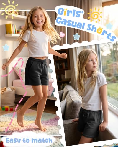 Girls' Bermuda Shorts - Knee-Length Active Summer Playwear