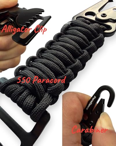 Black 2-Pack Heavy Duty Metal Glove Clips for Work & Outdoor Use