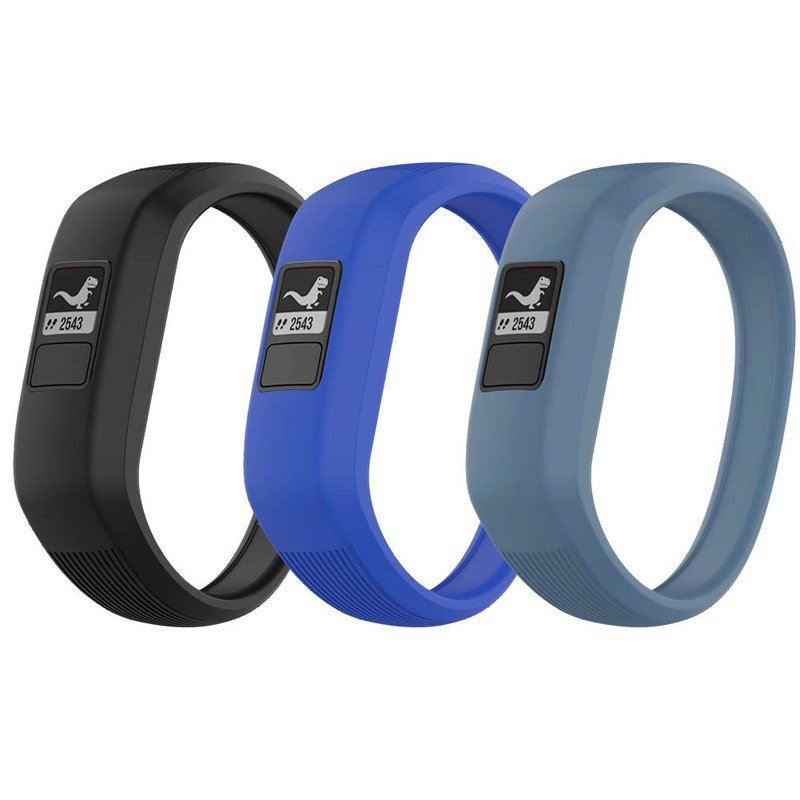 Watbro Bands Compatible with Garmin Vivofit JR/Vivofit JR2/ Vivofit 3, Soft Silicone Adjustable Stretchy Replacement Watch Bands with Buckle, for Vivofit jr/jr 2/3,Small Large