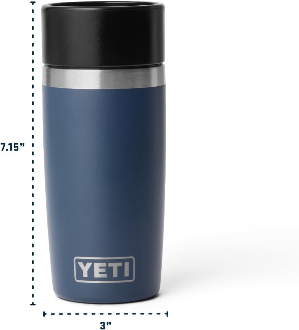 YETI Rambler 12 oz Travel Bottle - Stainless Steel, Vacuum Insulated, Leakproof Cap | Black