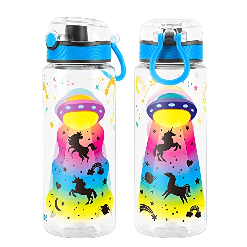 23oz Cute UFO Water Bottle for Kids - Durable & Leakproof