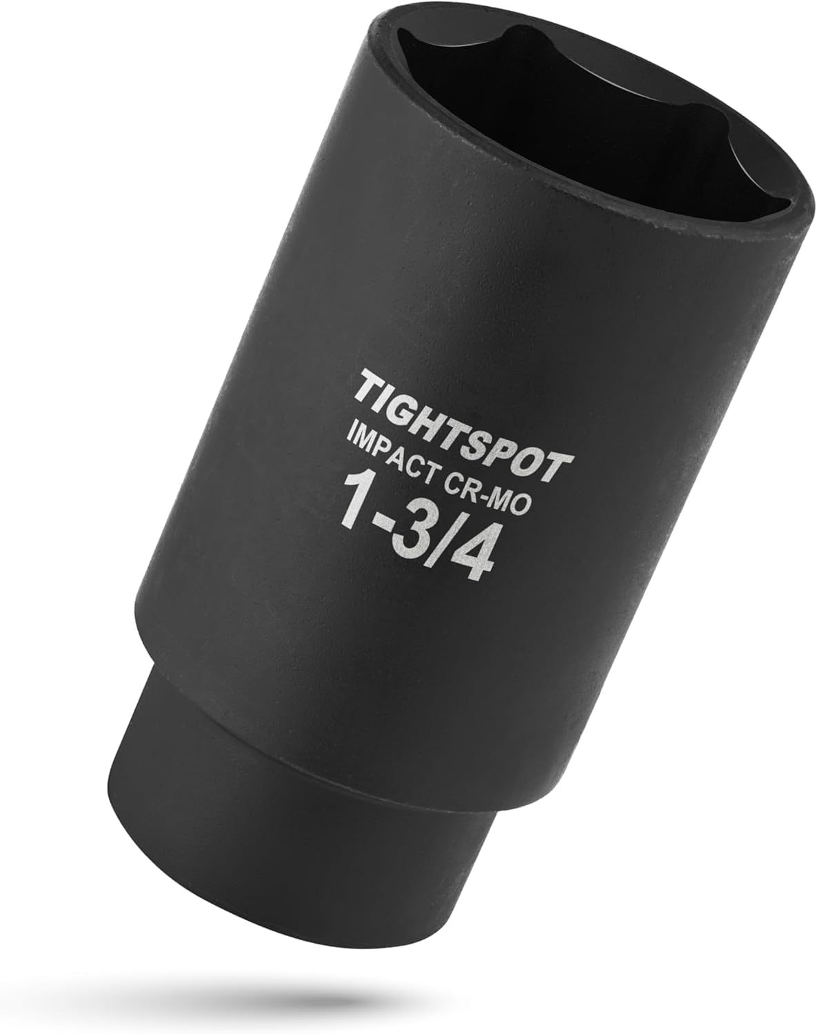 TIGHTSPOT 1/2 Inch Drive - 1 3/4 Inch Deep Impact Socket with Anti-Rounding 6 Point Design, Heat-Treated CRMO Steel