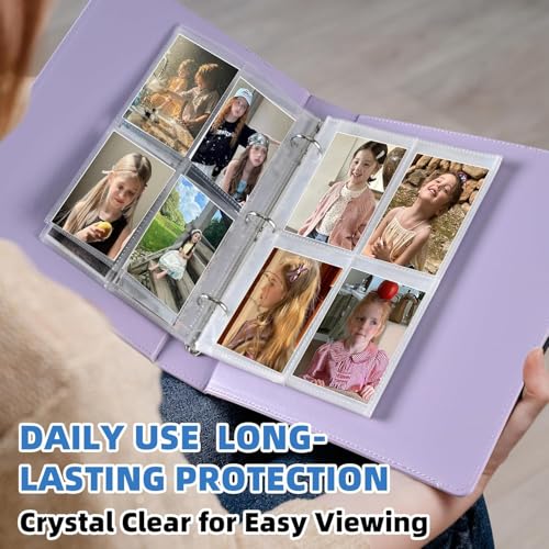 640 Pockets A5 Card Sleeves - 80 Pack Double-Sided Page Protectors