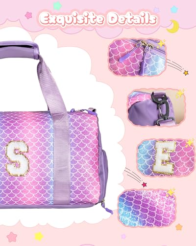Personalized Tween Travel Set - Duffle Bag & Makeup Pouch