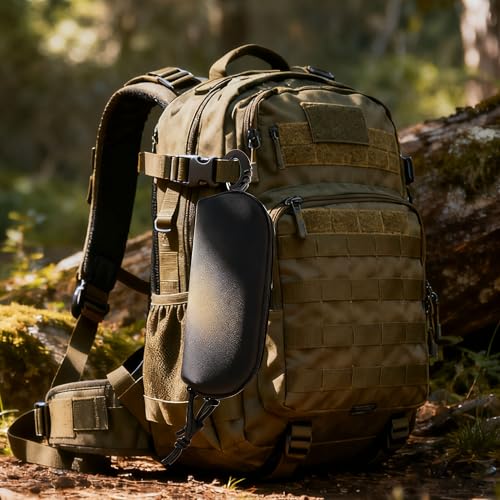Durable Tactical Molle Glasses Pouch - Black Eyewear Case
