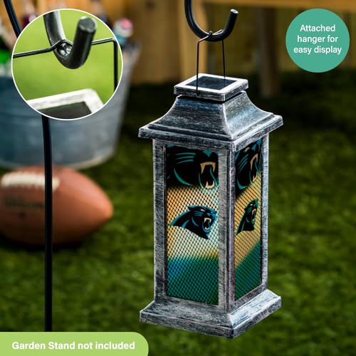 NFL Solar Powered Lantern - Carolina Panthers Team Spirit