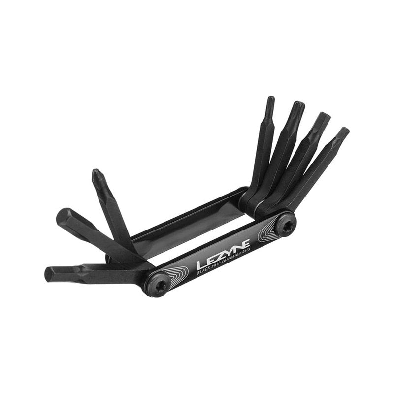 LEZYNE V PRO 7 Bicycle Multi-Tool | Anti-Corrosion Vanadium Bits, Hex 3/4/5/6mm, Cross-Head, T10/T25 Torx | CNC-Machined Aluminum & Steel, Lightweight Compact Bike Repair Tool Kit