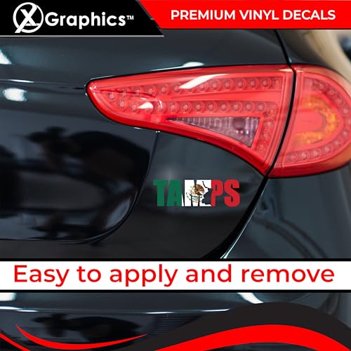 Tamaulipas Mexico Map Vinyl Decal - 8 x 2.5 Inch Full Color Sticker