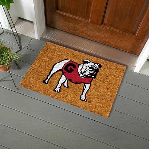 University of Georgia Bulldog Coir Doormat - 28 x 16 Inches