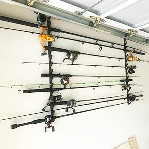 Fishing Rod Rack - Holds 4 Rods, Easy Assembly, Space-Saving