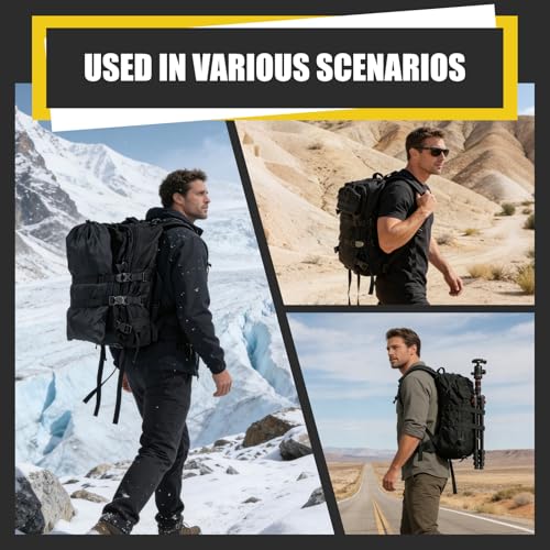 4 Pack Tactical Molle Backpack Straps Adjustable 20.8" Gear Attachments