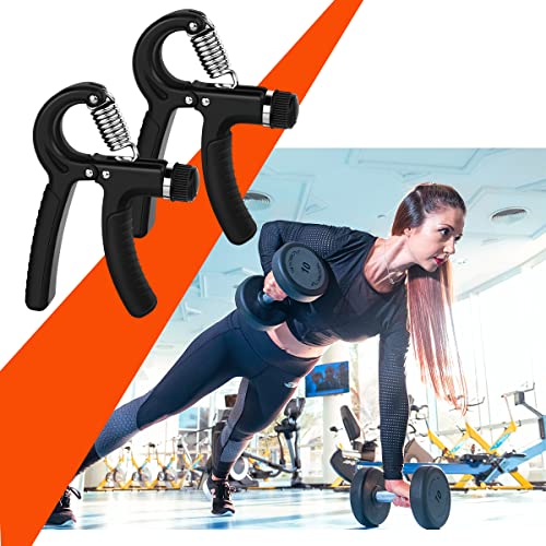 Adjustable Hand Grip Strengthener - 2 Pack Forearm Exerciser