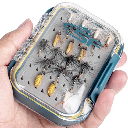 Waterproof Double Sided Fly Box for Fishing - 4.2"L x 3.1"W x 1.4"H