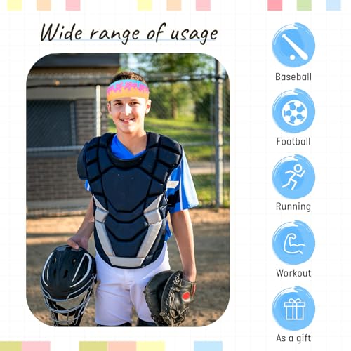 Ice Cream Drip Athletic Headband - Pink & Blue Sweatband