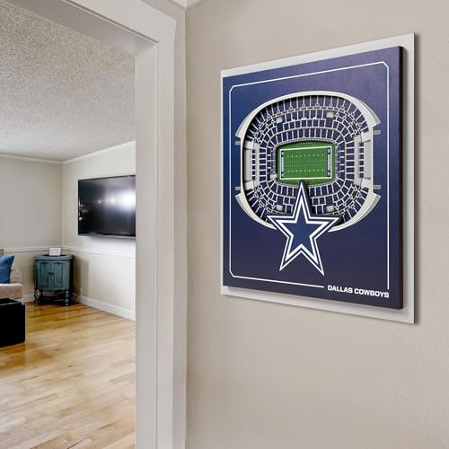 3D NFL Stadium Wall Art - Multi-Layered Team Replica Decor