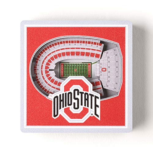 Ohio State Buckeyes 3D StadiumView Magnet - NCAA Team Logo