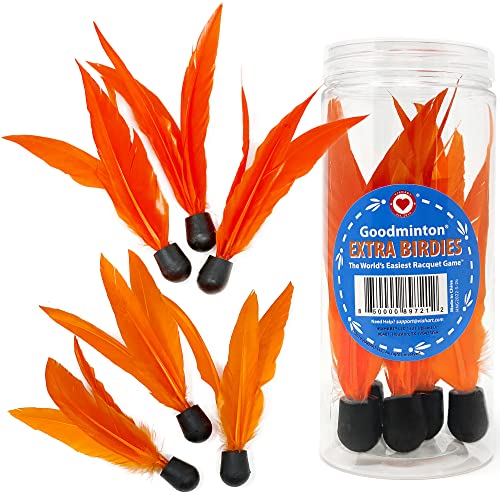 Goodminton Birdies Set - 6 Medium Birdies for Easy Racquet Game