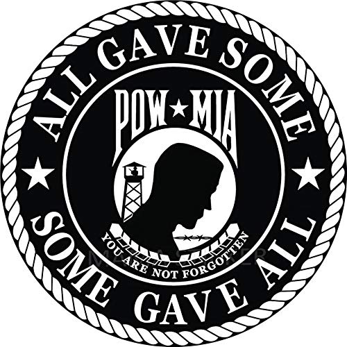 POW MIA You Are Not Forgotten Sticker Decal 3-Inch
