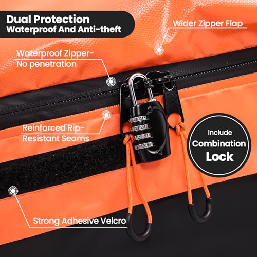 21 Cubic Feet Waterproof Car Rooftop Cargo Carrier Bag - Heavy Duty