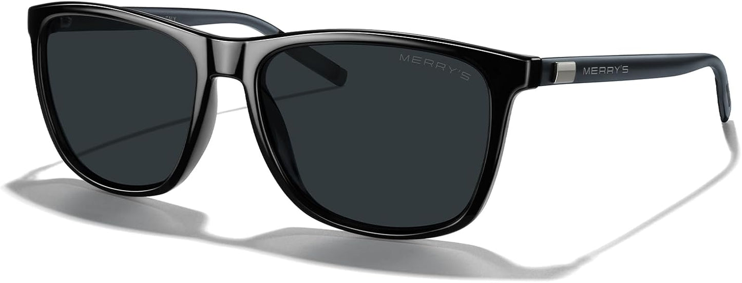 MERRY'S Polarized Aluminum Sunglasses - Vintage Style for Men & Women | Model S8286