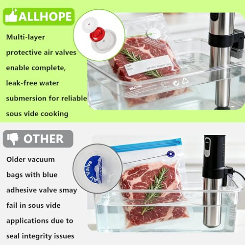 30-Pack Medium Reusable Vacuum Sealer Bags 10.2 x 13.4 Inches - BPA-Free Food Storage