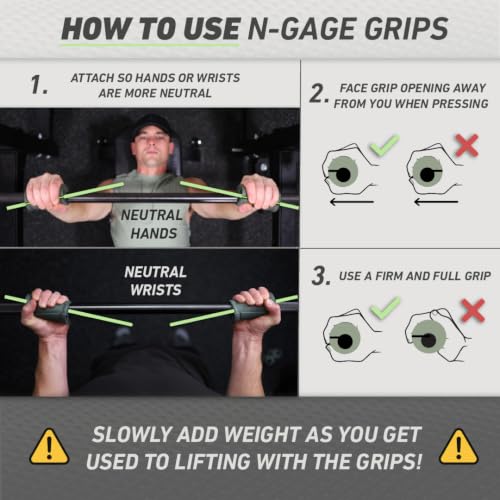 N-Gage EZ Barbell Grips – Ergonomic Strength Training Attachments