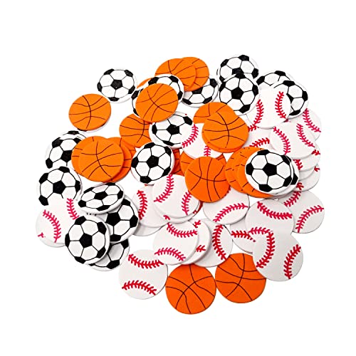 90PCS Sports Ball Stickers - Self-Adhesive Foam Decals for Parties