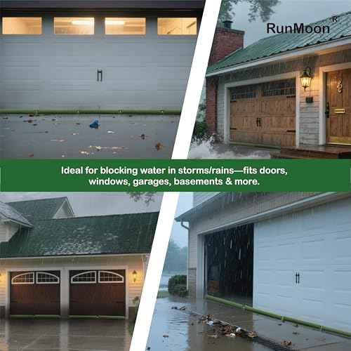 Upgraded Extra-Thick Reusable Flood Sandbags - Double-Stitched Canvas, Leak-Proof Closure | Multiple Sizes (3ft-10ft) for Water Barrier & Flood Protection? (10ft (Upgraded) 4-Pack)