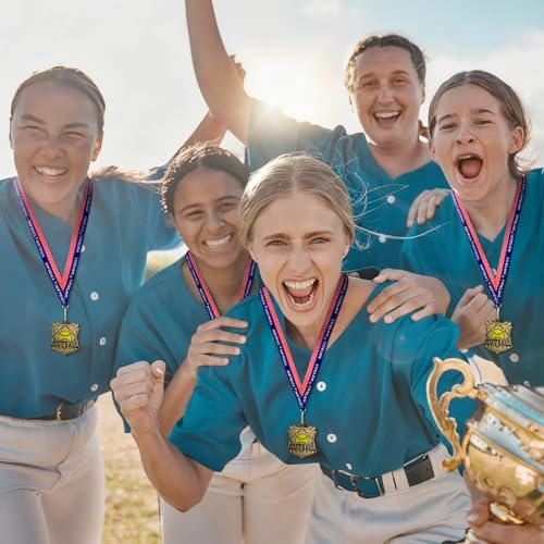 Sports Awards Medals with Neck Ribbons, 2''