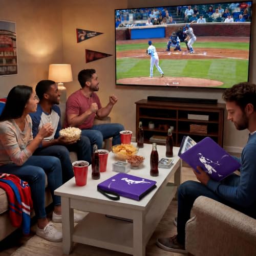 Baseball Card Binder 9-Pocket, Holds Up to 990 Cards with Removable Sleeves
