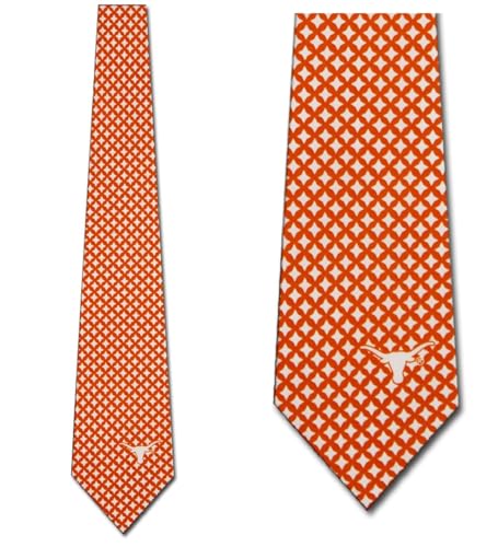 Texas Longhorns Diamante Silk Necktie - Men's Ties