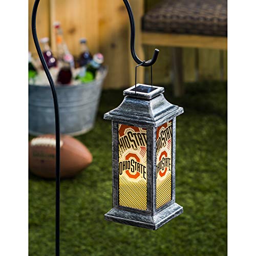 Ohio State University Solar-Powered Garden Lantern - 10 Inch