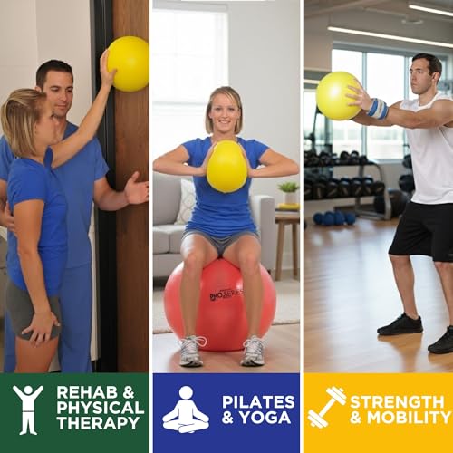 9-Inch Mini Yoga & Pilates Ball - Anti-Burst Therapy Ball, New Version