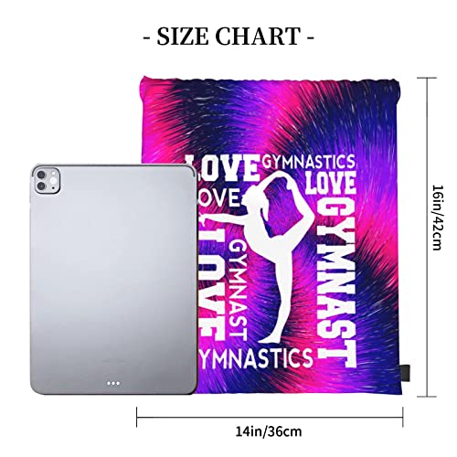 Gymnastics Drawstring Backpack - Large Capacity, One Size
