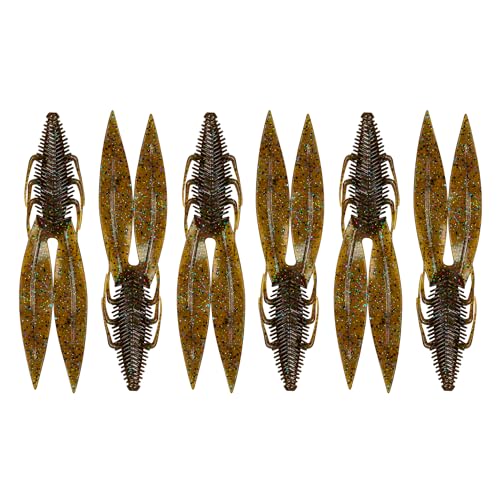 Bodega Soft Plastic Creature Bait - Green Pumpkin Juice, 4.8in (6/pk)