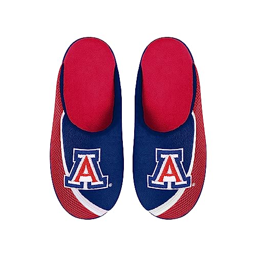 Men's NCAA Arizona Wildcats Big Logo Color Edge Slipper - Medium
