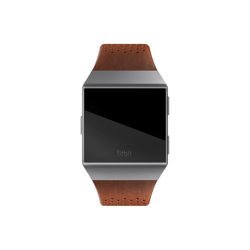 Fitbit Ionic Perforated Leather Accessory Band, Cognac, Large