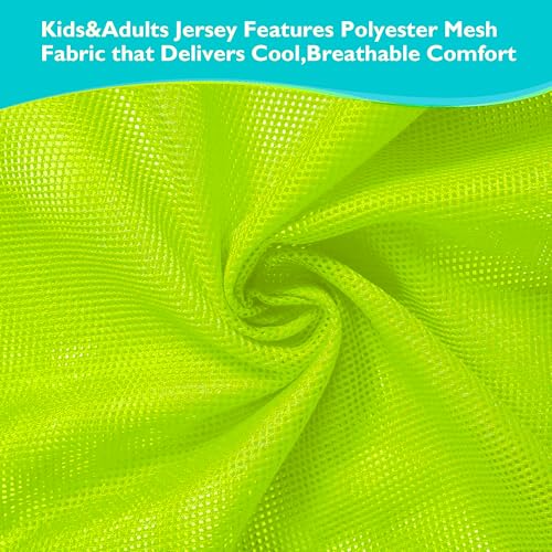 Mesh Training Bibs Set of 6 - Scrimmage Vests for Soccer & Sports