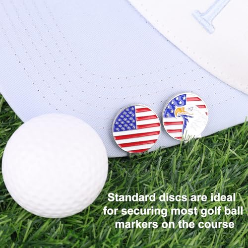 Golf Ball Markers with Hat Clips Set - Style 1
