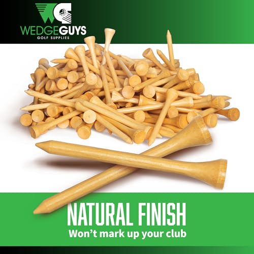 Bamboo Golf Tees - 1.5 Inch, 100 pcs, Extra Durable & Biodegradable