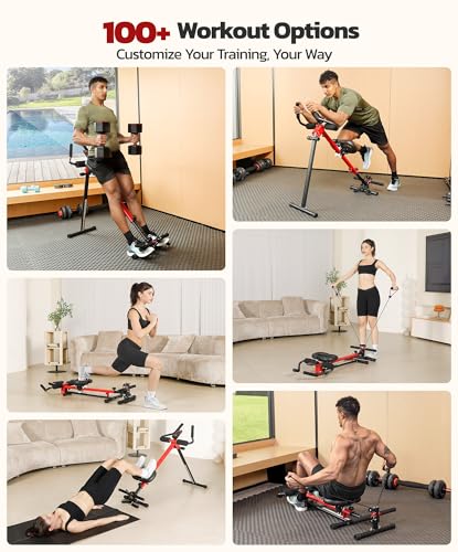 Adjustable Ab Trainer Machine - 2-in-1 Foldable V1.0 Standard Foam
