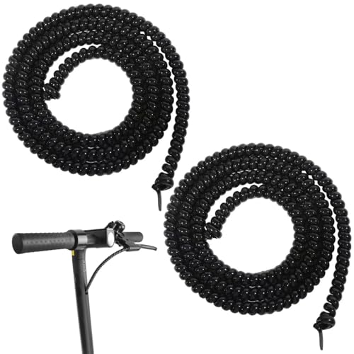 Bicycle Brake Cable Housing Protector - 2 Pack TPU Spiral Wrap