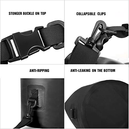 Waterproof Floating Dry Bag for Kayaking - 2L Black
