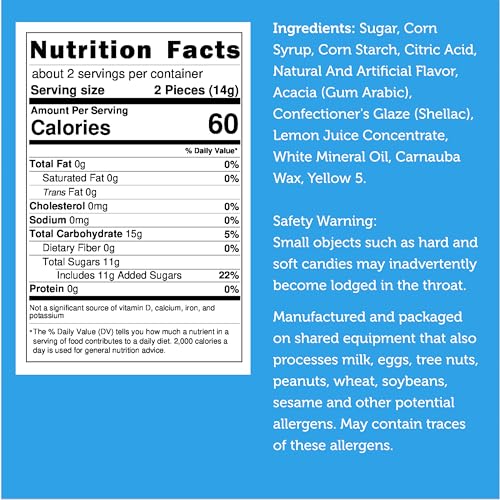 Freeze Dried Sour Lemon Puff Giants Candy - 1oz Pack