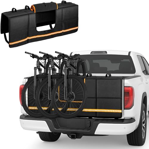 Tailgate Bike Pad for Full-Size Pickup, 61" Wide, Holds 6 Bikes