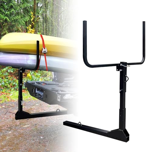 Heavy Duty Kayak Rack for 2 Kayaks up to 12 FT | Adjustable Steel Carrier