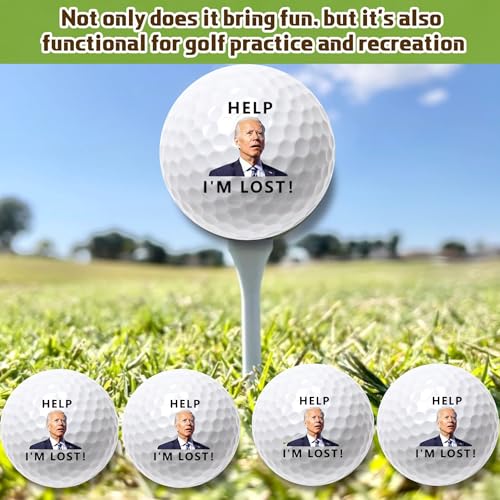 4 Pcs Funny Golf Balls for Birthday, Father’s Day Christmas Novelty