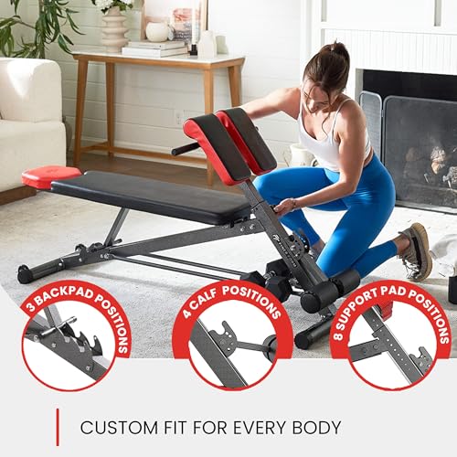 Adjustable Weight Bench & Roman Chair - Multi-Functional Home Gym