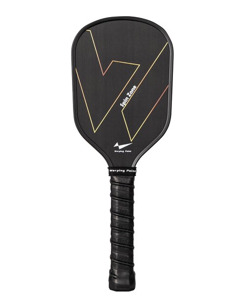 Warping Point Pickleball Training Paddle with Dual Different Friction Surface Technology, T700 Raw Carbon Fiber Pickleball Sweet Spot Trainer with Elongted Handle, 16mm Core Practice Pickleball Paddle