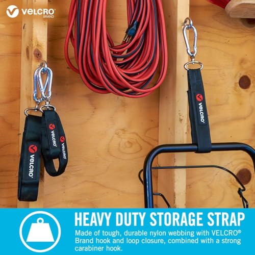 Easy Hang Strap with Carabiner Clip - Black, Extra Small